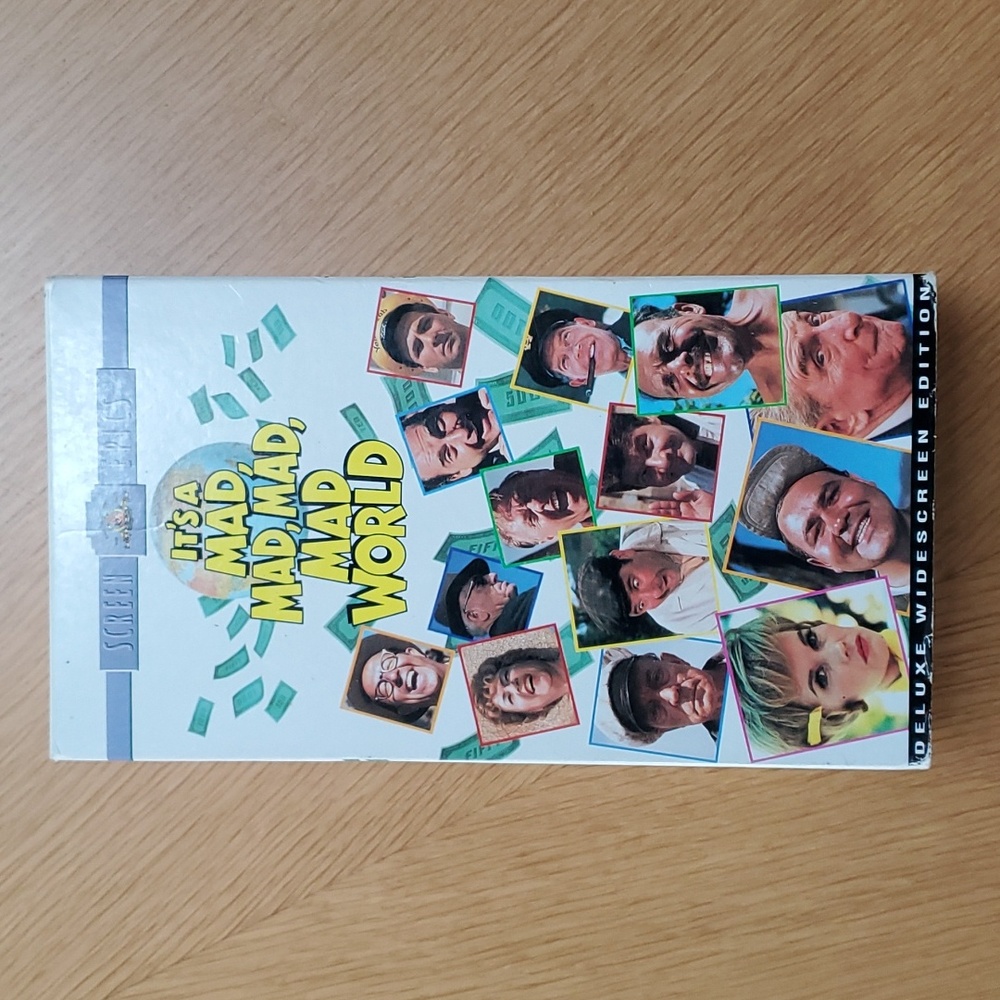 It's  Mad Mad Mad Mad World VHS tapes